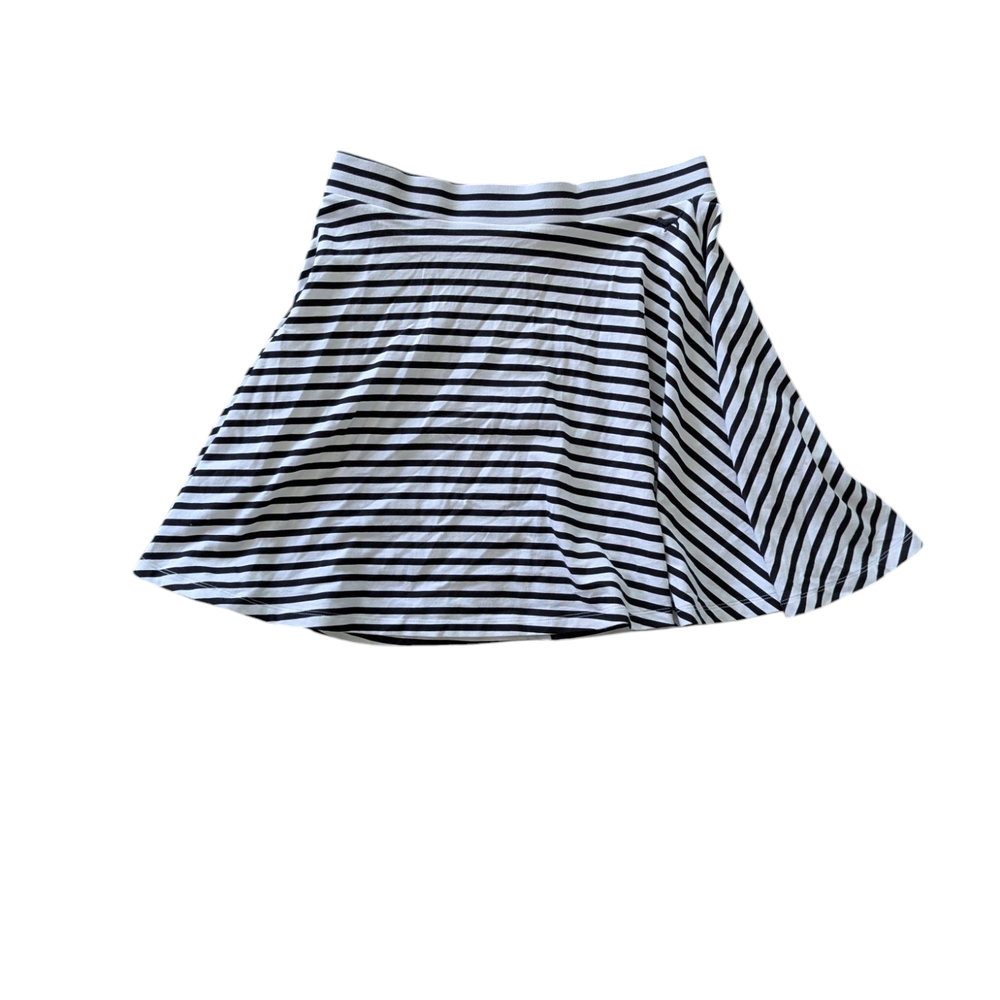 PINK Striped Black and White Women's Skirt Sz.M